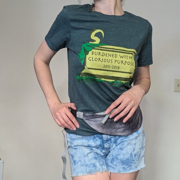 Lost Bros Loki "Burdened With Glorious Purpose" RIP Shirt - Small - Picture 2 of 11